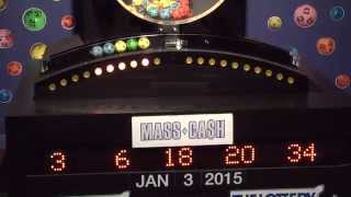 Mass Cash Game Drawing: Saturday, January 3, 2015