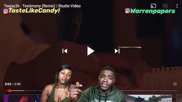 Teejay3k - Testimony (Remix) | Studio Video Reaction