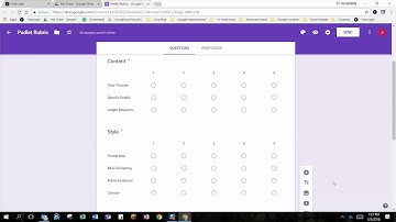 Google Forms Rubric