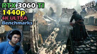 Assassin's Creed Unity - RTX 3060 Ti + Ryzen 5 3500 - Ultra high - 1440p - 4k Benchmarks