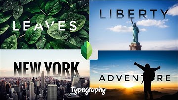 How to place a text behind the object | Snapseed Tutorial | Typography |