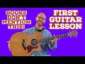 Your Very First Guitar Lesson (+ What Books Don’t Mention)