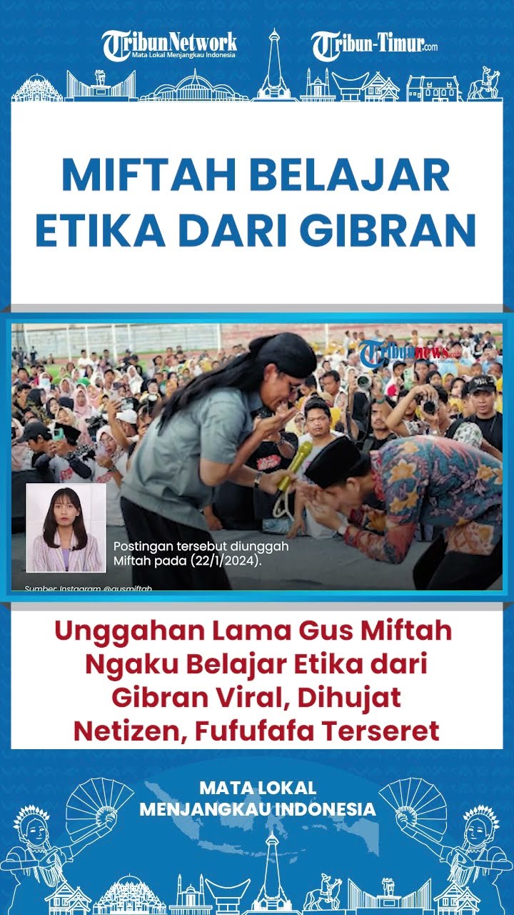 SHORT Postingan Lama Gus Miftah Ngaku Belajar Etika dari Mas Samsul Alias Gibran Dihujat Warganet!