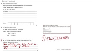Q1 part e *OVERFLOW ERRORS*  Cambridge iGCSE Computer Science  Paper 11 June 2023