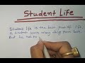 Essay on student life in English! student life essay in English!essay on student life!#viral #essay