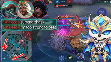 Epic Comeback!! How To Carry NOOB TEAM Using Zhask!! Build Zhask Top 1 Global - MLBB