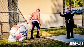 𝗣𝗔𝗥𝗞 𝗦𝗪𝗘𝗘𝗣: LAPD Clears Homeless Encampments at Penmar Park