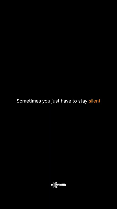 Somtimes 'Silence' Is Better #motivation #motivationalquotes #believeinyourself #lifelessons  #quote