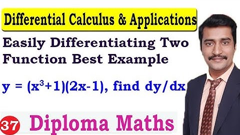 Easily Differentiating Two Function Best Example