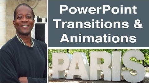 PowerPoint Transitions & Animations - Charles Greene III Presentation Skills