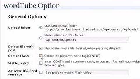 How to install your own video on Wordpress blog