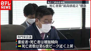 【新型コロナ】死亡者数“最高値超え”懸念　厚労省専門家会議