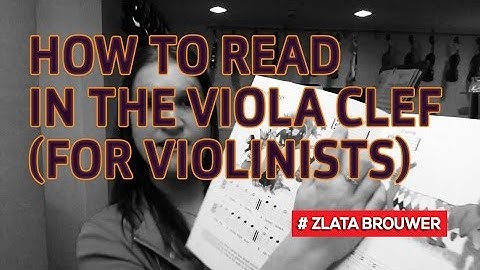 How to Read in the Viola Clef (for Violinists)