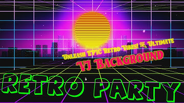 Retro Party Vibes! 🎉 Ultimate VJ Background Loop for Mind-Blowing Visuals for EPIC Parties! 🔥💥