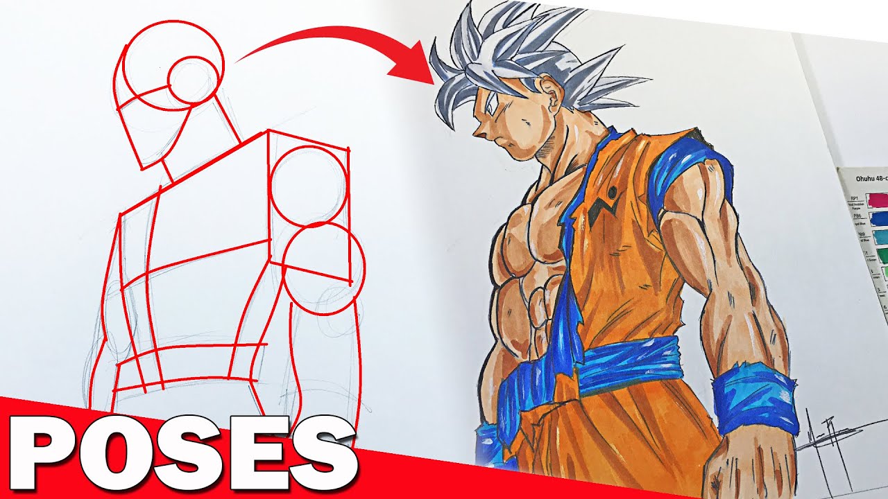 COMO DIBUJAR POSES ANIME / DIBUJA CUALQUIER POSE CAP 5 