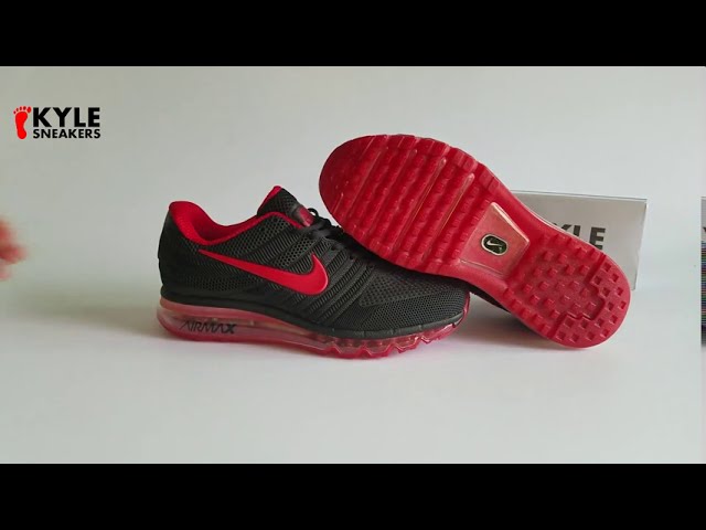 Nike Outlet Nike Air Max 2017 Team Red Black Unboxing and On-Foot - YouTube