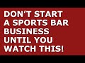 How to start a sports bar business  free sports bar business plan template included