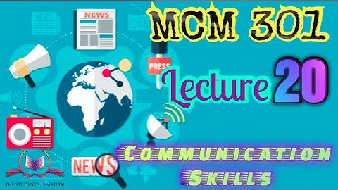 MCM 301 Lecture 20 Short VU Lectures