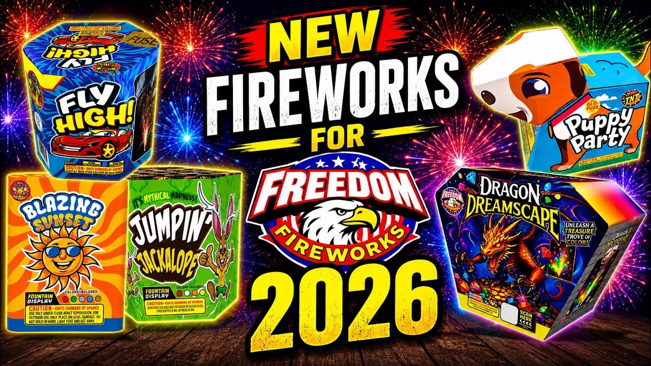 Freedom Fireworks All New Items For 2026 Season - YouTube