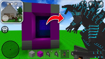 How to Make PORTAL to GODZILLA in MINI BLOCK CRAFT 3D