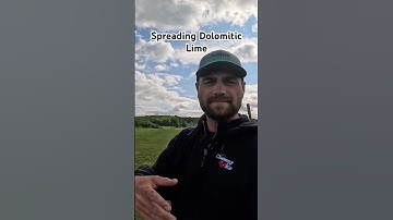 Lime with magnesium to balance the PH! #soil #soilhealth #farm #shorts