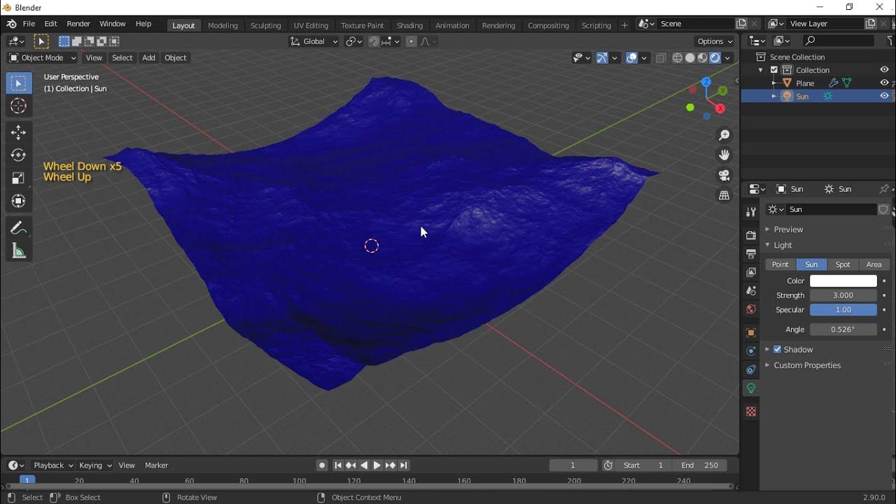 How to easily make an ocean in Blender 2.90 YouTube
