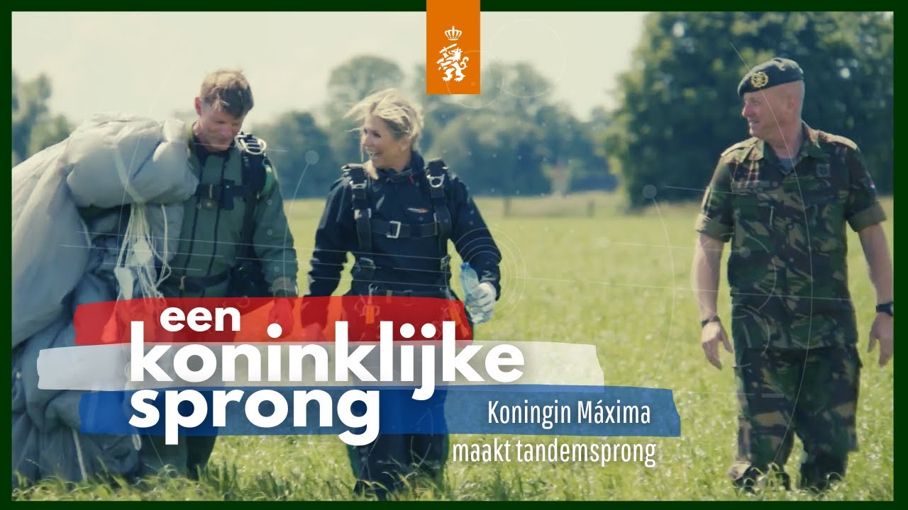 EEN KONINKLIJKE SPRONG: Koningin Máxima maakt tandemsprong