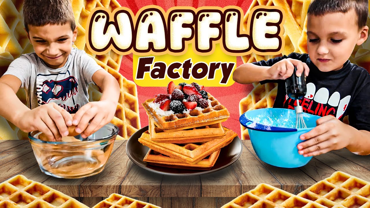 Waffle Factory - Educational video for kids - Nikoo Family