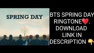 BTS SPRING DAY RINGTONE♥️||download link in description 👇