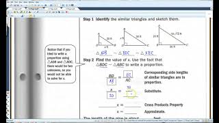 7 3 Use Similar Right Triangles