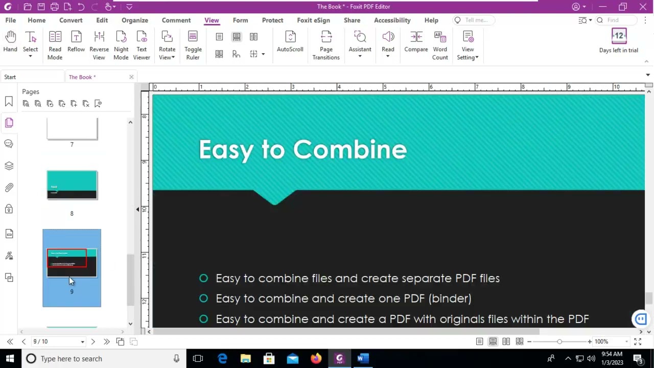 Foxit Inserting Pages into an Existing PDF File