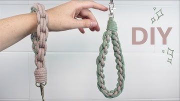 DIY: Macrame Wristlet Keychain  |  (STEP BY STEP)  |  Macrame Tutorial