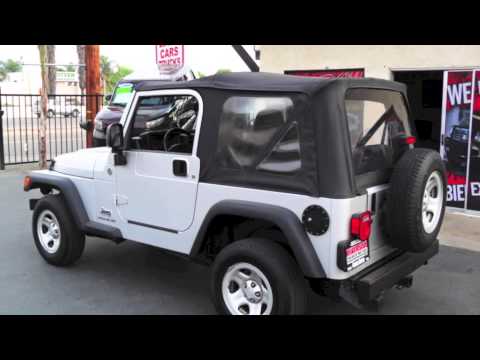 2006 Jeep Wrangler 4 Cylinder 6 Speed Located at Riverside Premier Motors -  YouTube