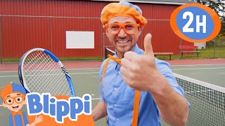 2 Hours of Blippi | Get Up Get Active Song | Educational Songs For Kids