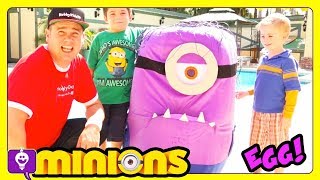 Giant Purple Minion Surprise Egg With Hobidsjr