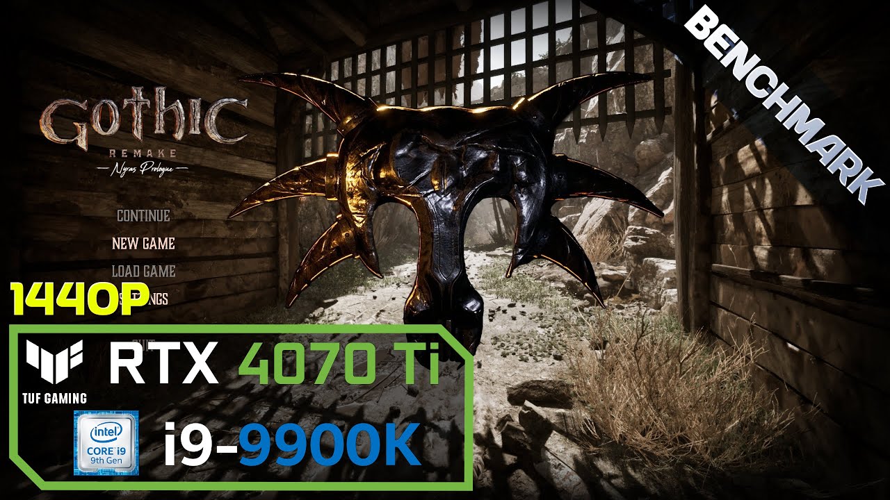 Gothic 1 Remake (Nyras Prologue) - Benchmark (1440p) // RTX 4070 Ti + i9-9900K