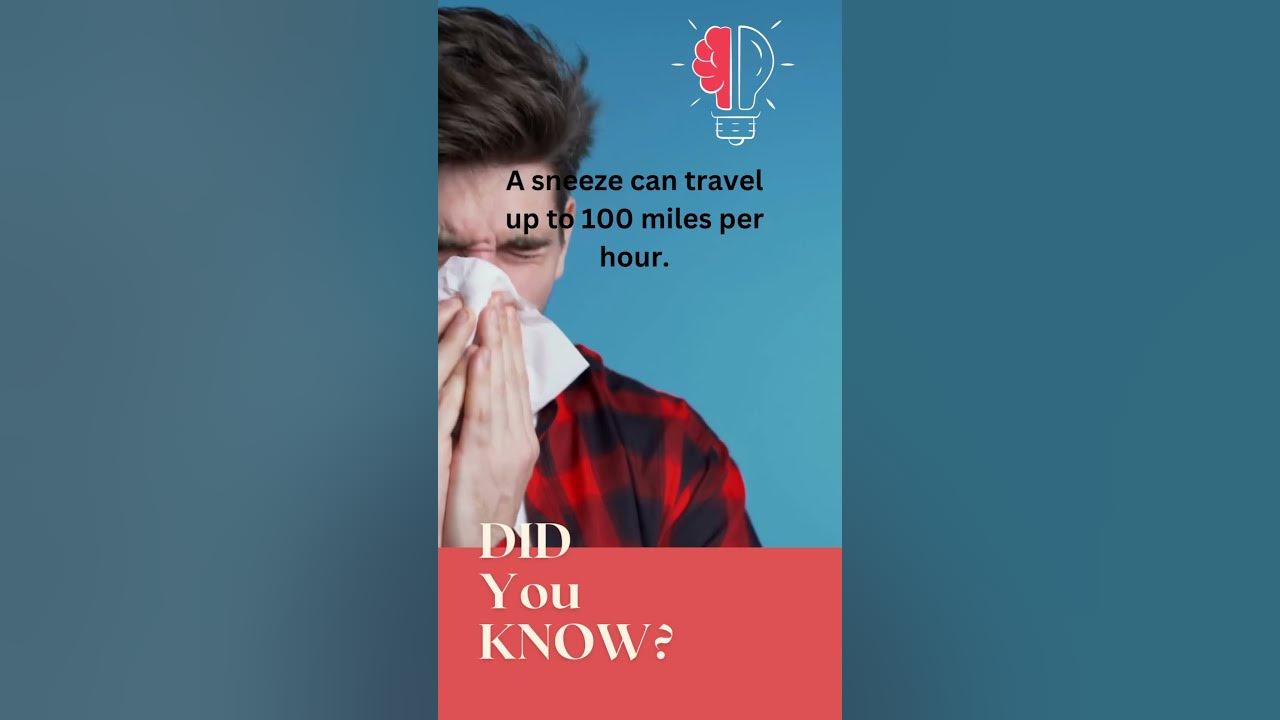What's the average speed of a sneeze? shorts facts YouTube