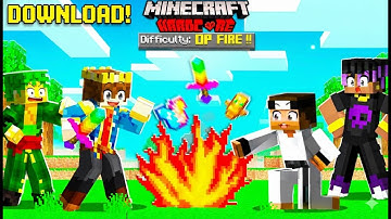 Minecraft PE/BE, But Fire Drops OP Items Download! | 1.21+ | mrgamingisop | Android/IOS, Windows, PS