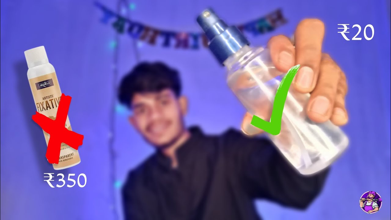 How To Make Fixative Spray At Home🏠😱 YouTube