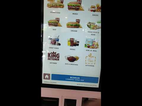 Neue Card-only Bestellterminals bei Burger King in Düsseldorf