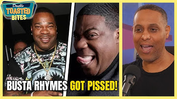 BUSTA RHYMES FREAKS OUT OVER BEING CALLED TRACY MORGAN | Double Toasted Bites