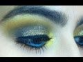 Maquiagem Colorida com Glitter Dourado (Mariana Saad)