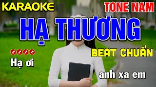 ✔HẠ THƯƠNG Karaoke Nhạc Sống Tone Nam ► Tình Trần Organ