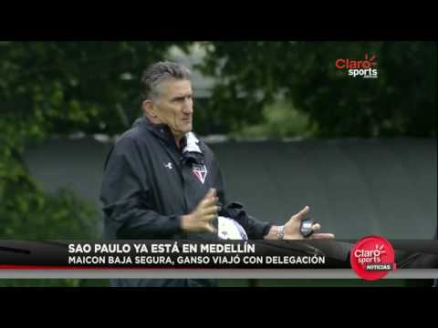 Sao Paulo ya aterrizó en Medellín en busca de remontarle a Nacional en la Copa Libertadores
