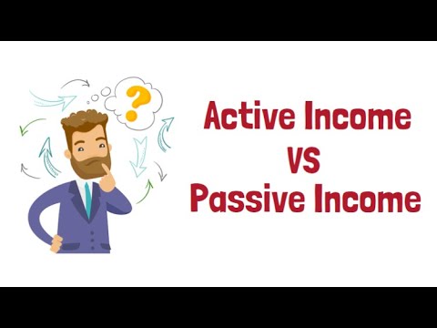 active income คือ  Update  The Difference between Active Income and Passive Income (Active VS Passive Income)