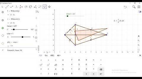 Geogebra || Luas Layang-Layang