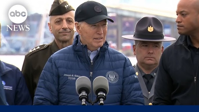 President Biden Vows National Support In The Reconstruction Of Collapsed Baltimore Bridge