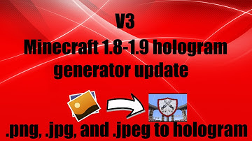 Minecraft vanilla hologram gen update V3 | Image to hologram!
