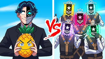 Spoit & SirPineapple 2v5 vs EVERY RANK In Rainbow Six Siege