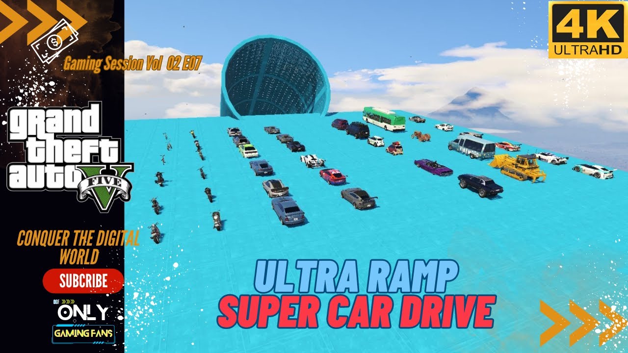 GTA 5 Ultra Ramp Gameplay Super Car Drive: Insane Stunts & Epic Jumps ...